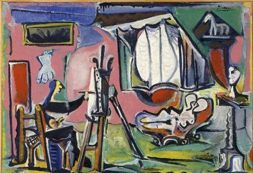 Pablo Picasso, 'Le peintre et son modèle dans l'atelier', de 1963