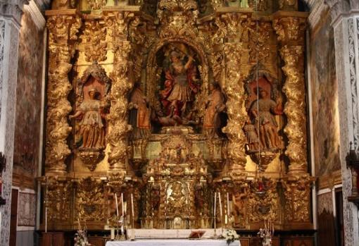 Retablo mayor de la iglesia parroquial de Villarreal de Huerva