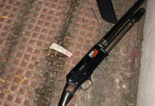 Una escopeta recortada