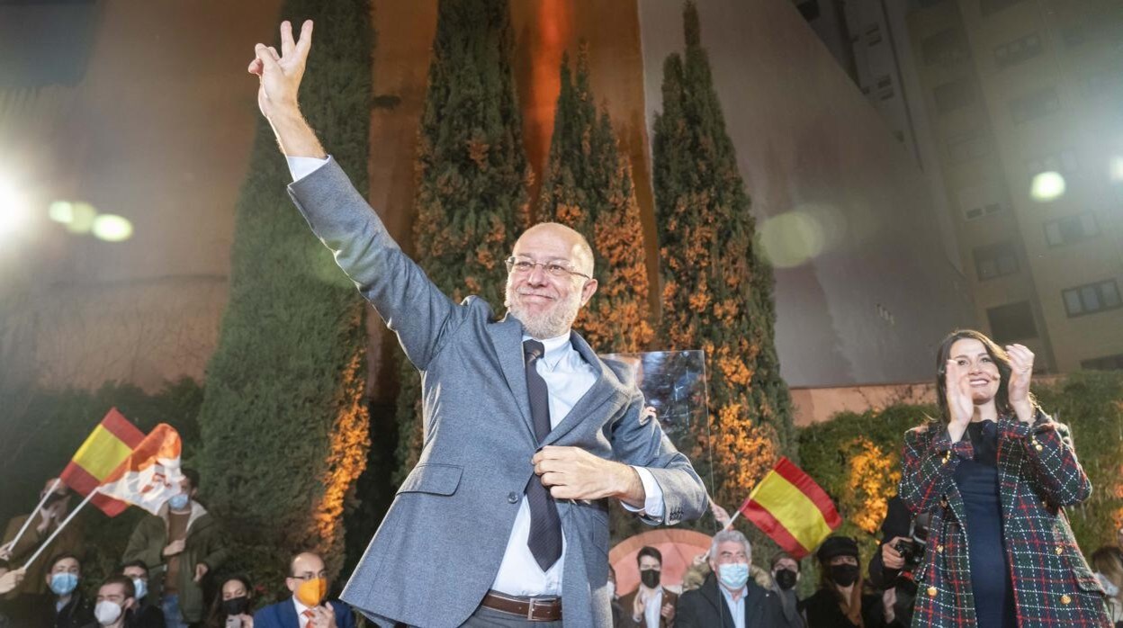 Igea durante el cierre de campaña de Ciudadanos para las Elecciones Castilla y León 2022
