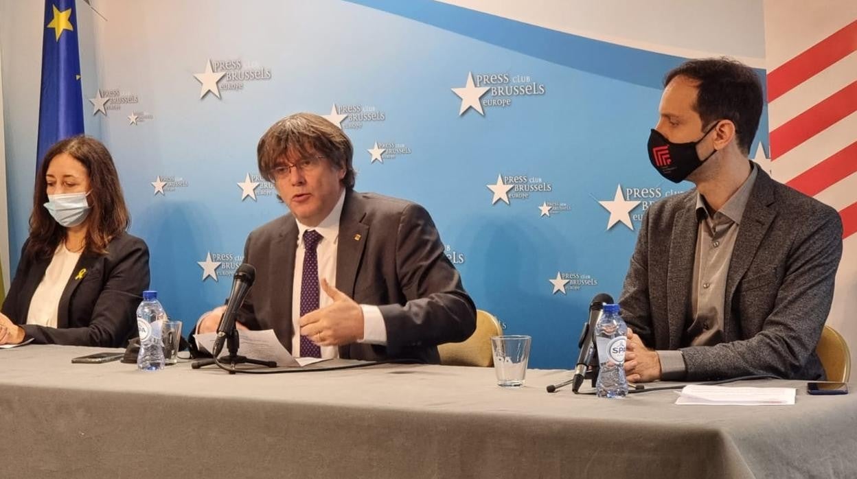 Carles Puigdemont, este miércoles en Bruselas