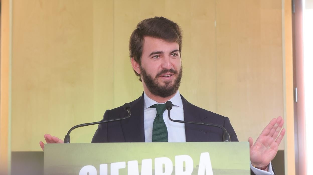 El candidato regional para Castilla y León de Vox, Juan García-Gallardo Frings