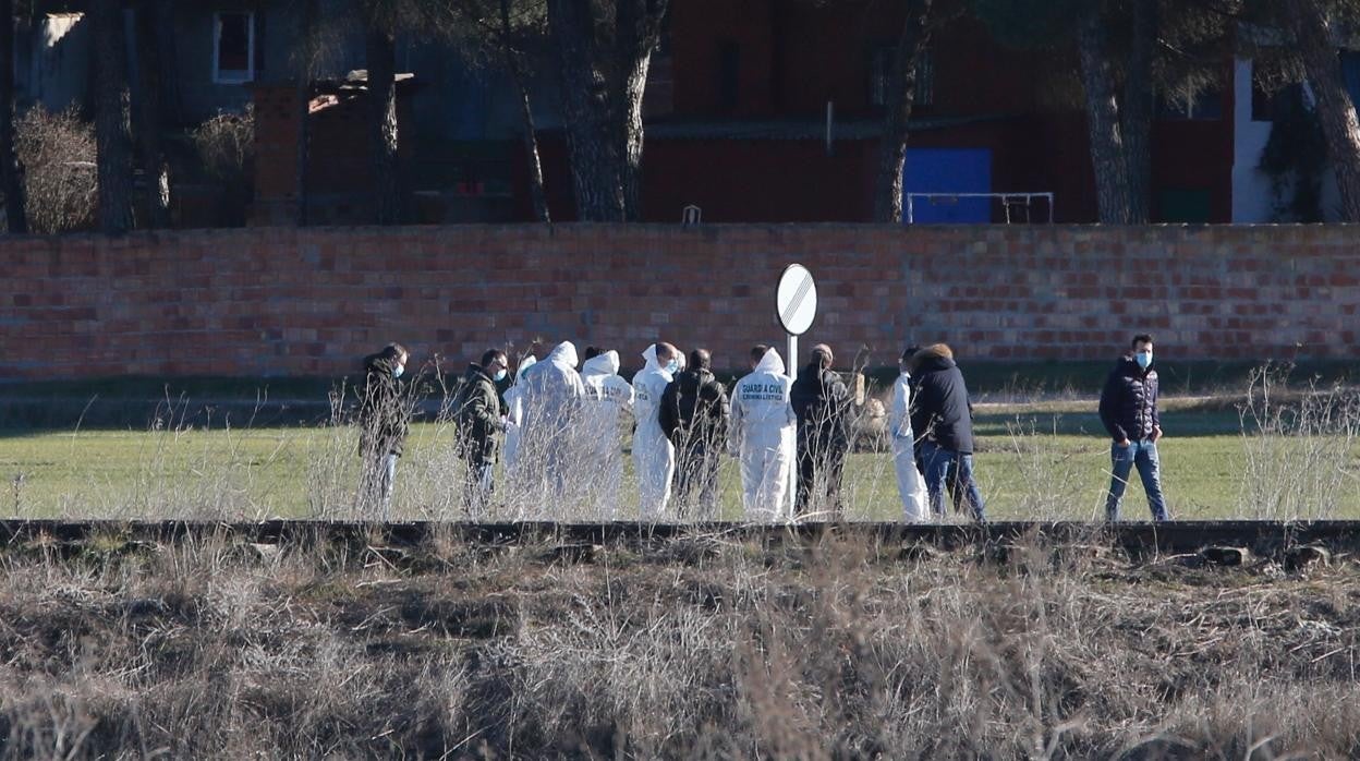 La Guardia Civil trabaja en torno al cuerpo de Esther López, que apareció el 5 de febrero