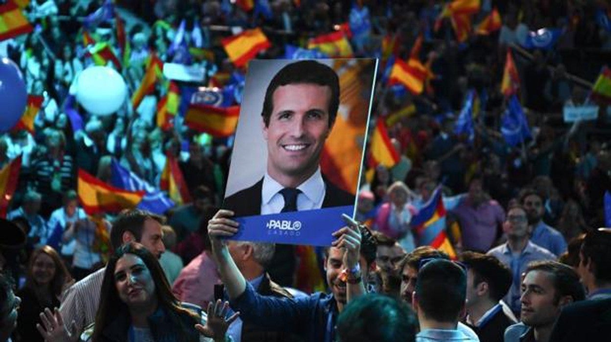 Acto electoral en Madrid de apoyo a Pablo Casado