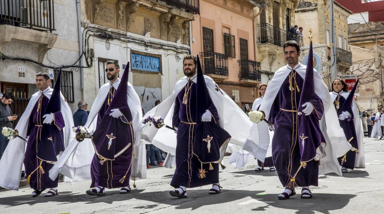 Imagen de archivo tomada en una anterior edición de la Semana Santa Marinera