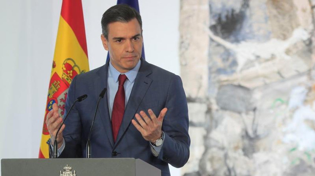 Pedro Sánchez, presidente del Gobierno, la pasada semana en La Moncloa