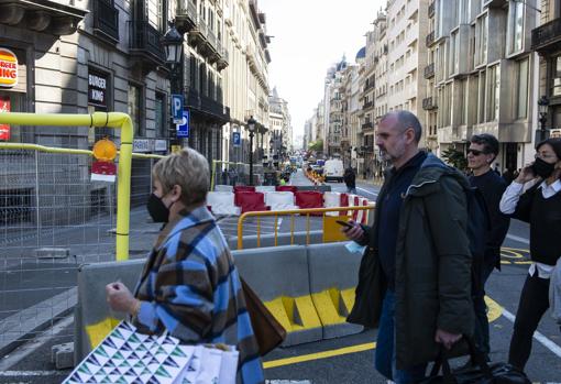 Barcelona arrancó ayer las obras para transformar la Vía Layetana