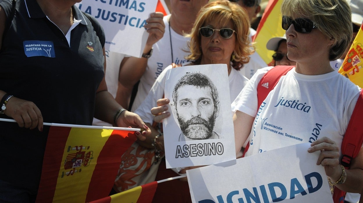 Foto de archivo de una manifestación de la AVT