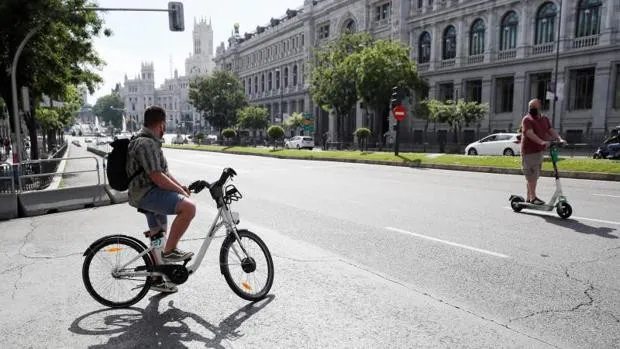 2.800 bicis eléctricas sin base fija se instalan en Madrid