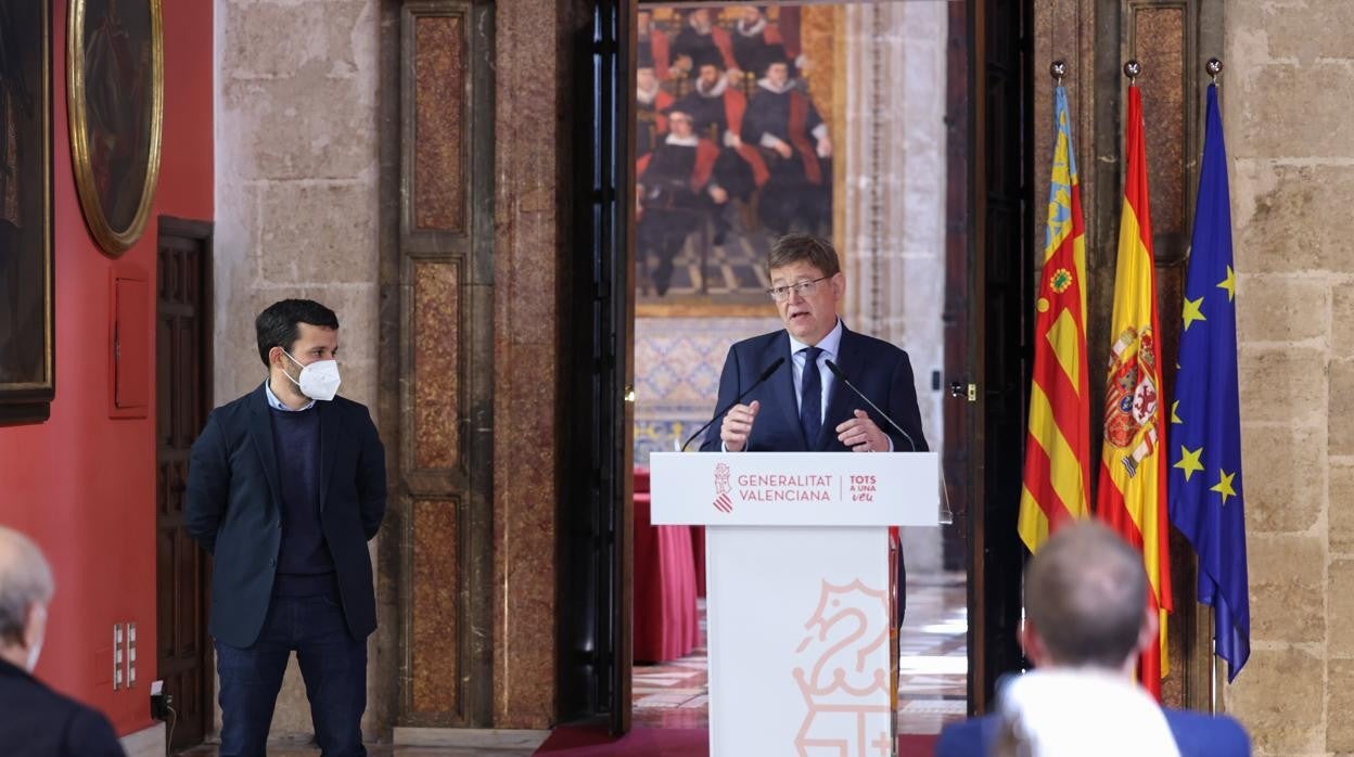 Ximo Puig rinde tributo al impulsor de la tesis de los «países catalanes» con la ayuda del Gobierno