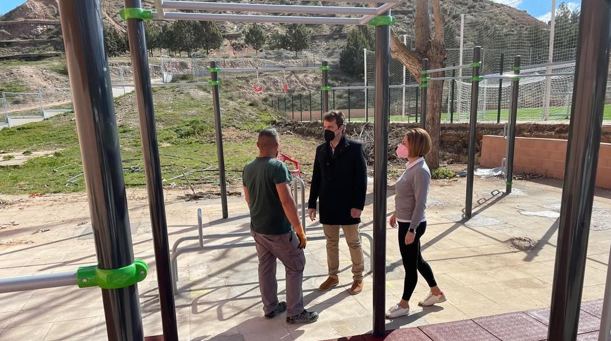 El concejal de Deportes, Pablo García, visitó las obra