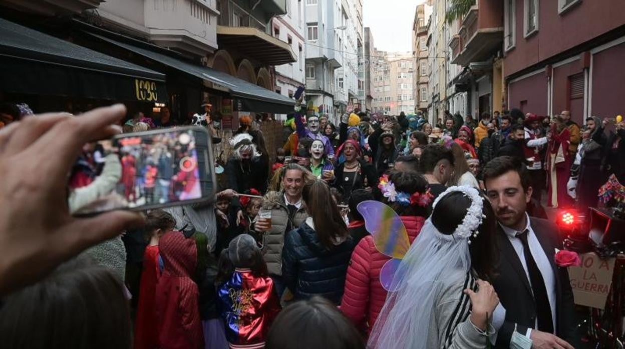 Celebraciones de carnaval en La Coruña