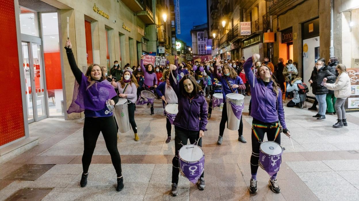 Manifestación en Soria en el Día internacional de la Mujer