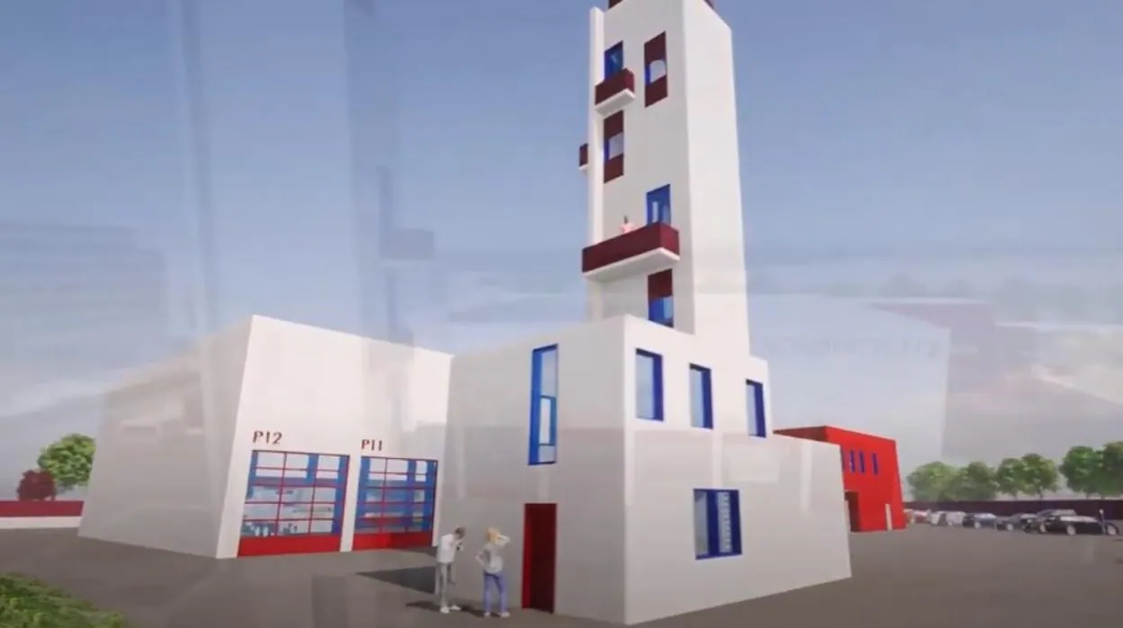 Proyección de cómo será el nuevo aprque de bomberos de Guadalajara
