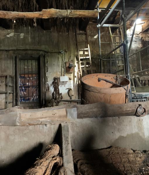 Estado del interior de la casa del Peón de la Cuarta Esclusa del Manzanares