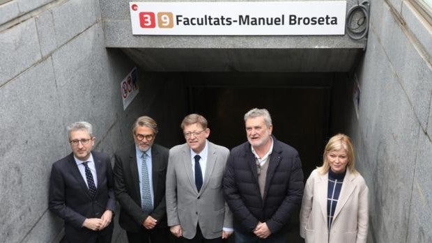 La Generalitat rebautiza una parada del Metro de Valencia en homenaje al profesor Manuel Broseta