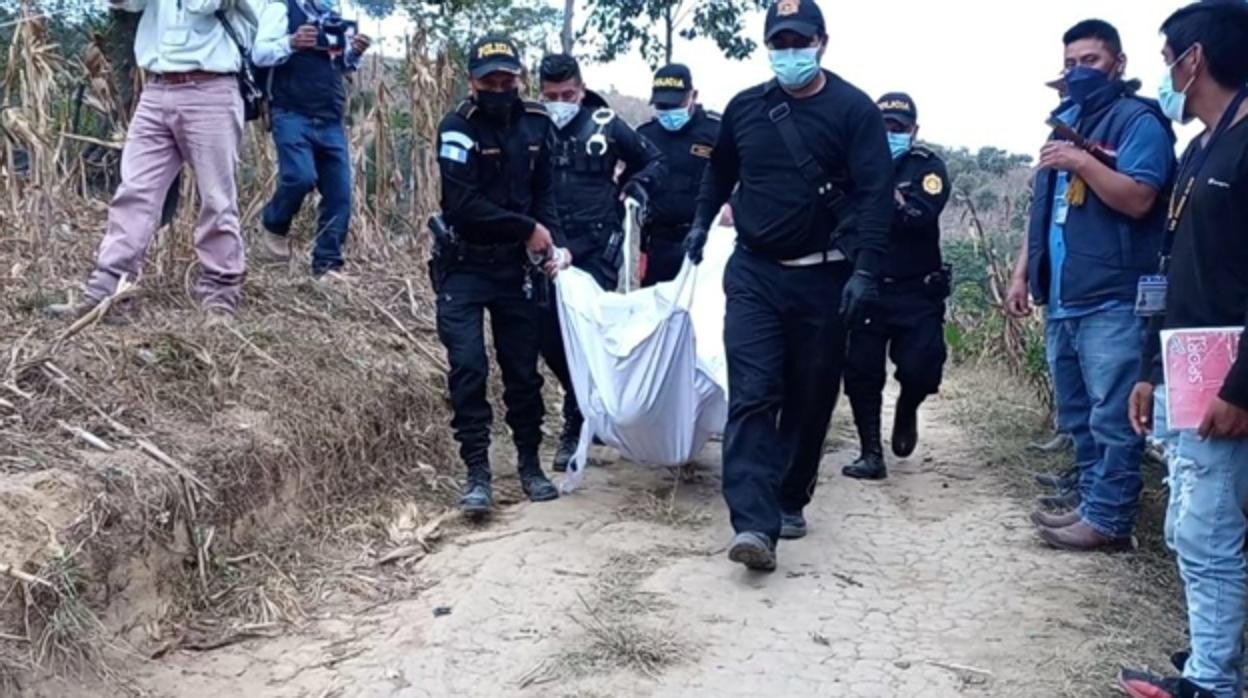 Imagen del cadáver del joven castellonense encontrado en Guatemala