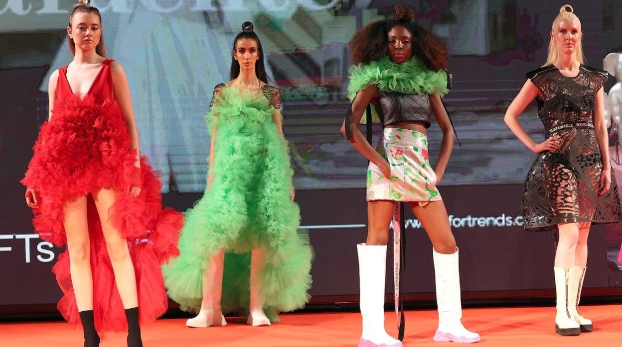 Desfile de la diseñadora Maria Lafuente en la Mercedes Fashion Week.