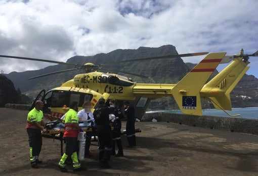 Rescate en Hermigua, La Gomera