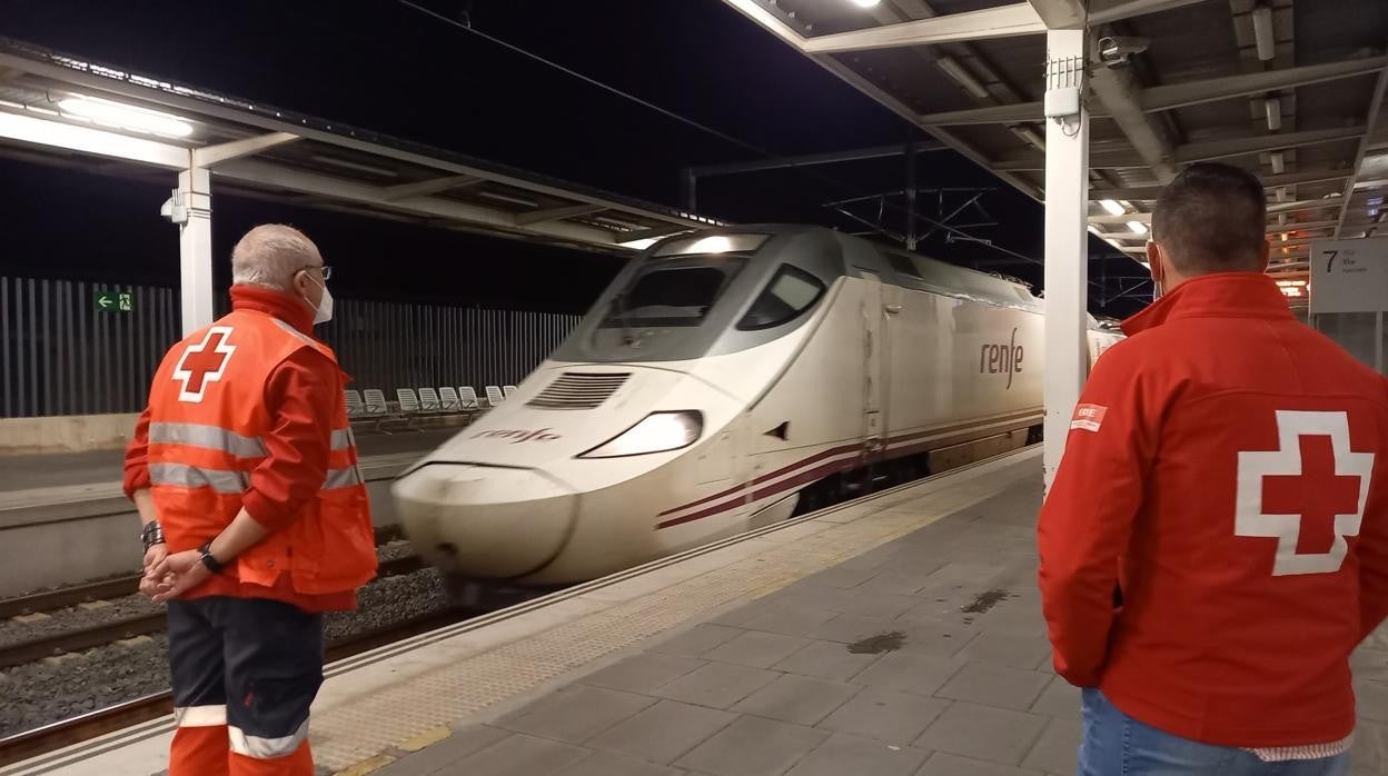 Imagen del dispositivo de recepción de personas refugiadas de Cruz Roja en Valencia