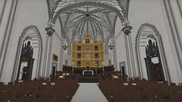 Construyen una espectacular réplica de la catedral de Ciudad Real en el videojuego Minecraft