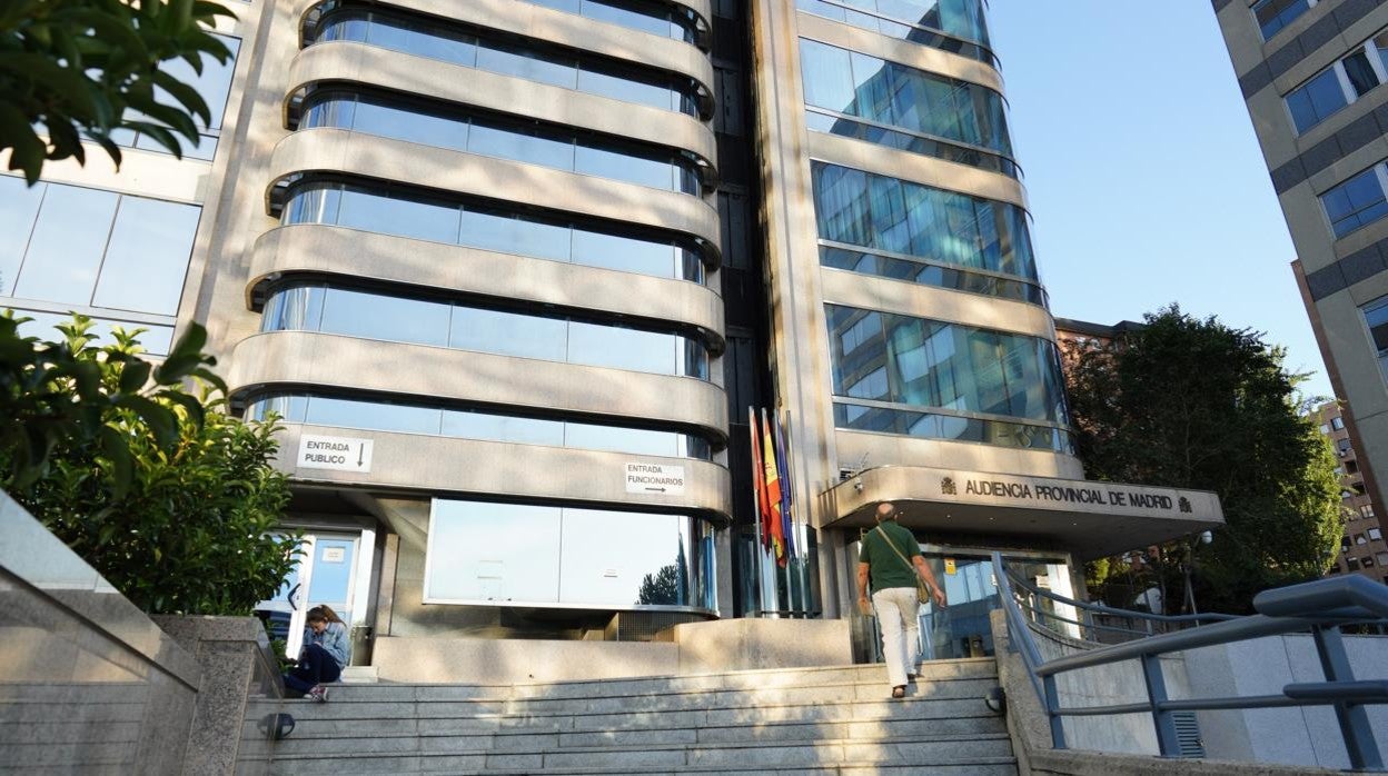 Exterior de la Audiencia Provincial de Madrid