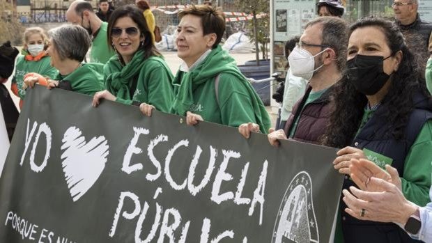 La marcha por la Escuela Pública muestra «indignación» con las administraciones por derivar fondos a los privados