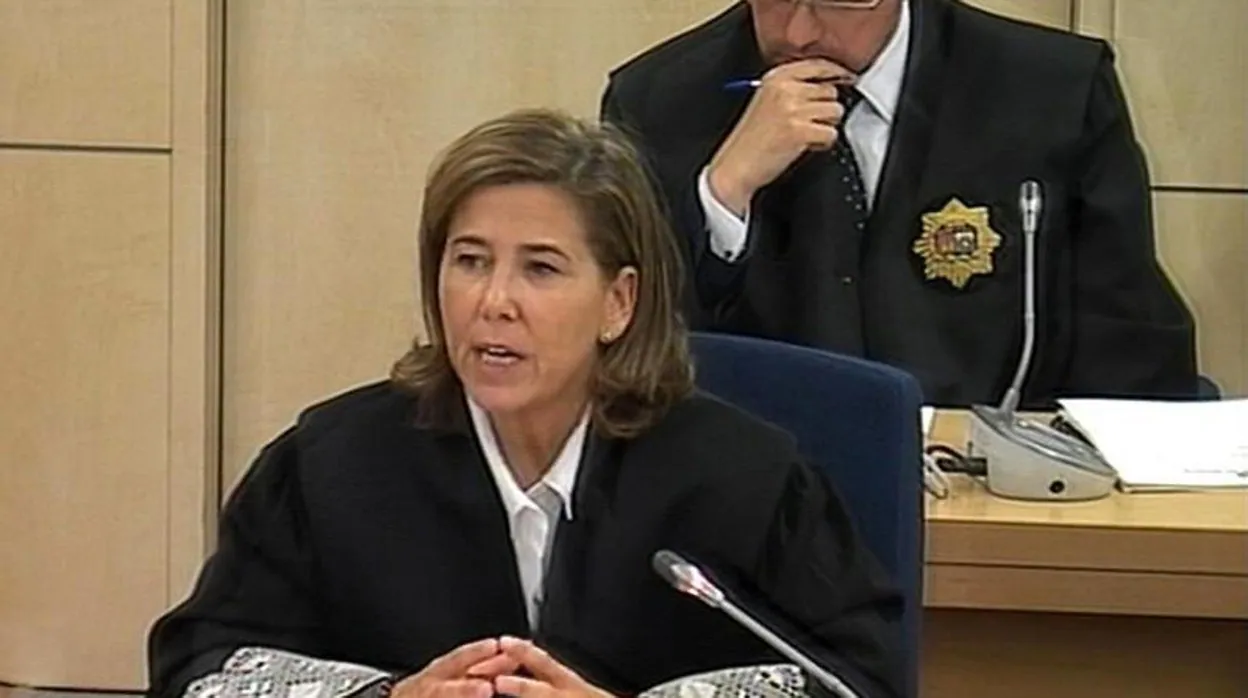 La fiscal Concepción Sabadell, durante el juicio de Gürtel
