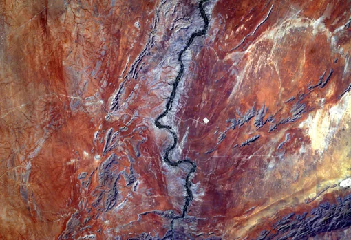 El desierto del Kalahari desde el espacio