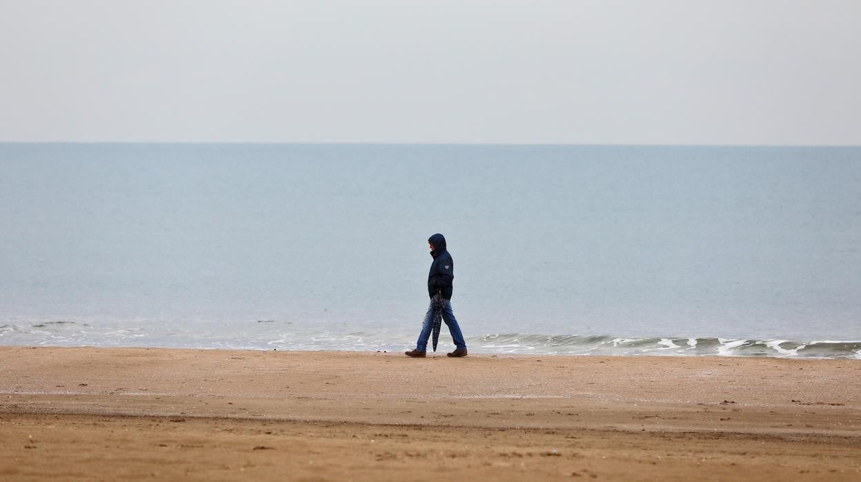 Imagen tomada en la playa del Cabanyal de Valencia