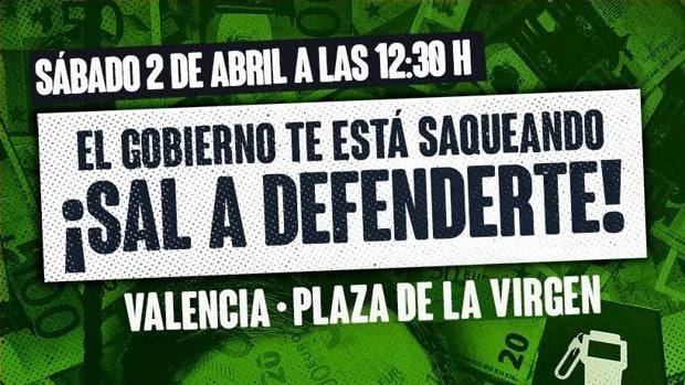 Vox y el sindicato Solidaridad convocan una protesta contra el Gobierno este sábado en Valencia