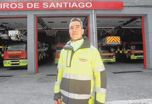 Jaime, bombero en la capital gallega