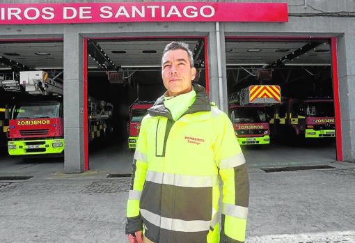 Jaime, bombero en la capital gallega