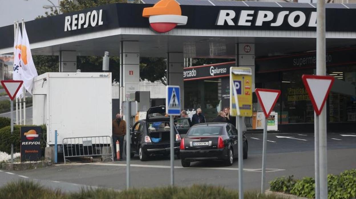 Una gasolinera en Santiago de Compostela