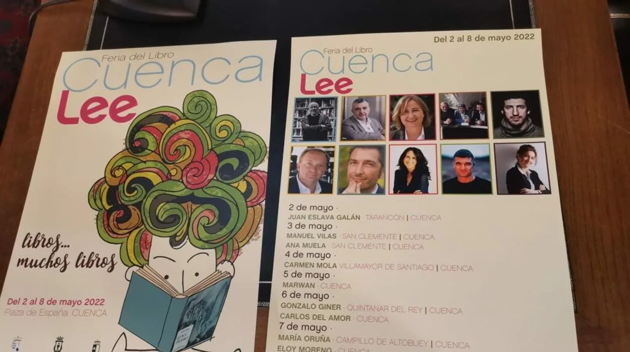 Cartel de la Feria del Libro de Cuenca que se celebrará en Cuenca y otros municipios de la provincia