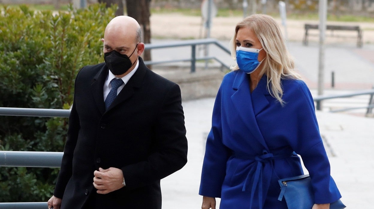 La expresidenta madrileña Cristina Cifuentes durante una de las sesiones del juicio por el caso Máster en la Audiencia Provincial de Madrid