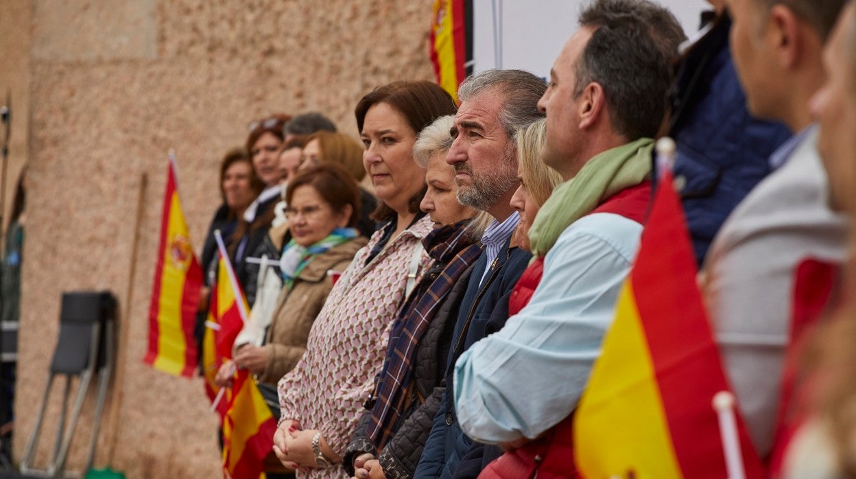 Víctimas de ETA durante la manifestación del pasado 26 de marzo en Madrid