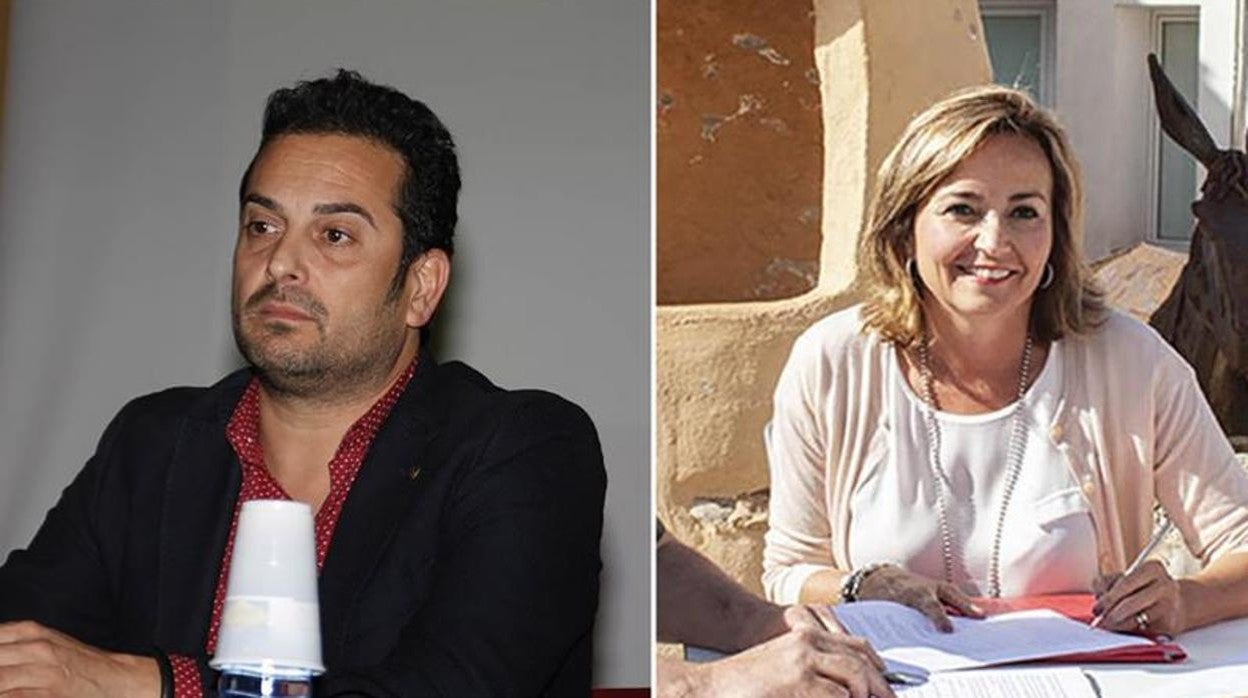 Ximo Coll y Carolina Vives, exalcalde de El Verger y alcaldesa de Els Poblets, respectivamente