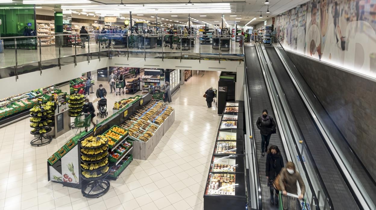 Imagen de archivo de un supermercado Mercadona en Valencia