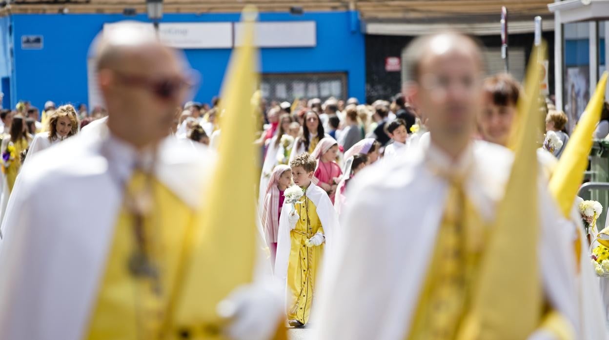 Una imagen de archivo de un acto de la Semana Santa Marinera de Valencia