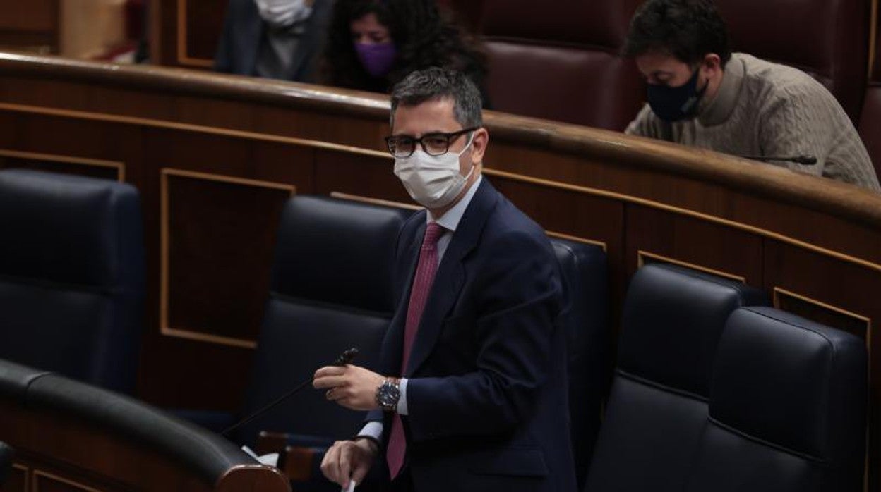 El ministro de Presidencia, Félix Bolaños