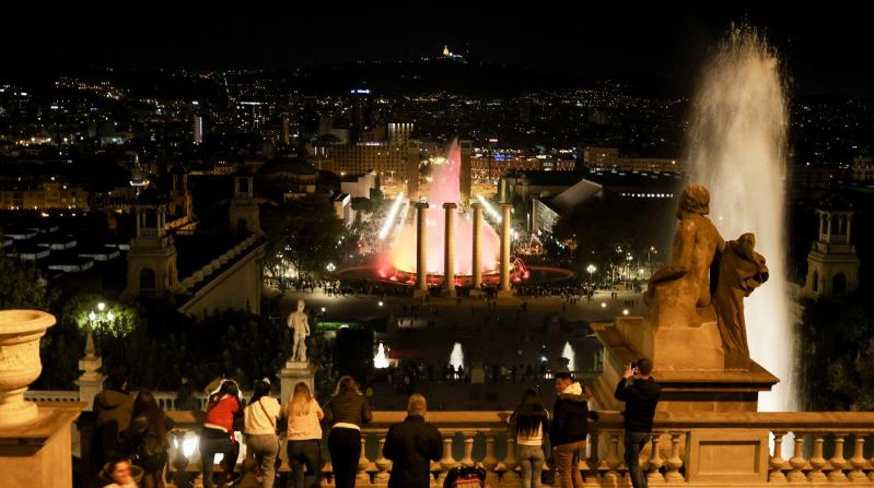 Ambiente nocturno en Barcelona, estos días