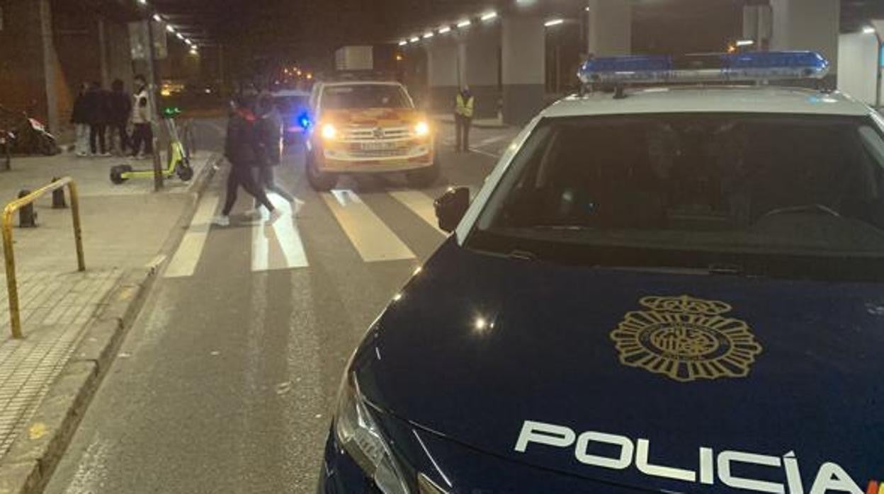 La Policía Nacional y el Samur, en la estación de Chamartín esa madrugada