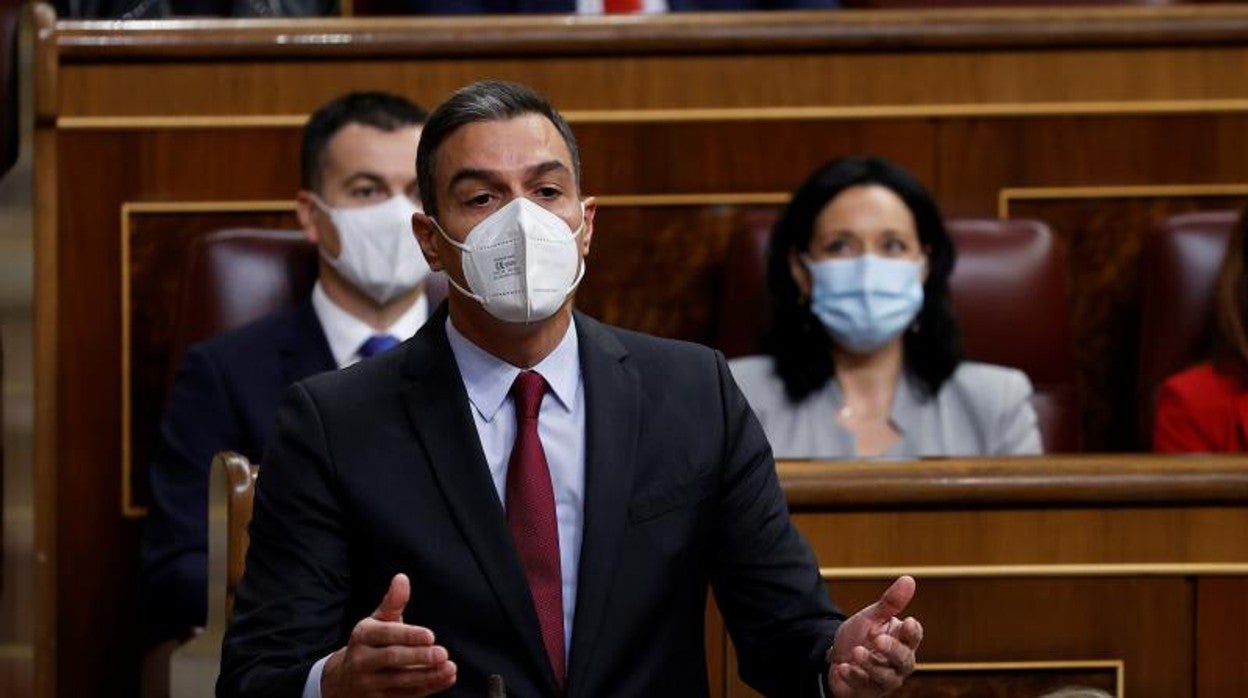 El presidente del Gobierno, Pedro Sánchez, en el Congreso. Imagen de archivo