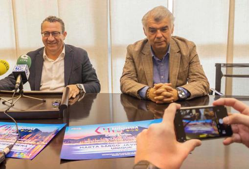 El alcalde de Benidorm y el concejal de Eventos, en la presentación de la «Pre Party»