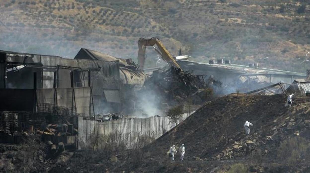 El incendio en la planta de reciclaje de residuos de Chiloeches se produjo a finales de agosto de 2016