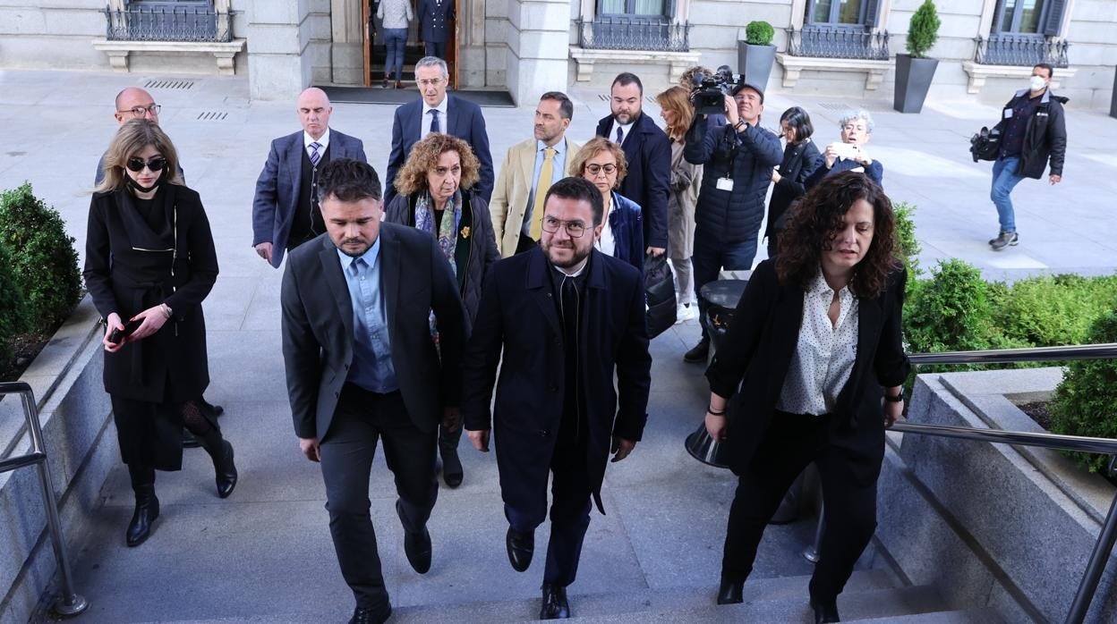 El presidente de la Generalitat Pere Aragonès, uno de los líderes independentistas espiados con Pegasus