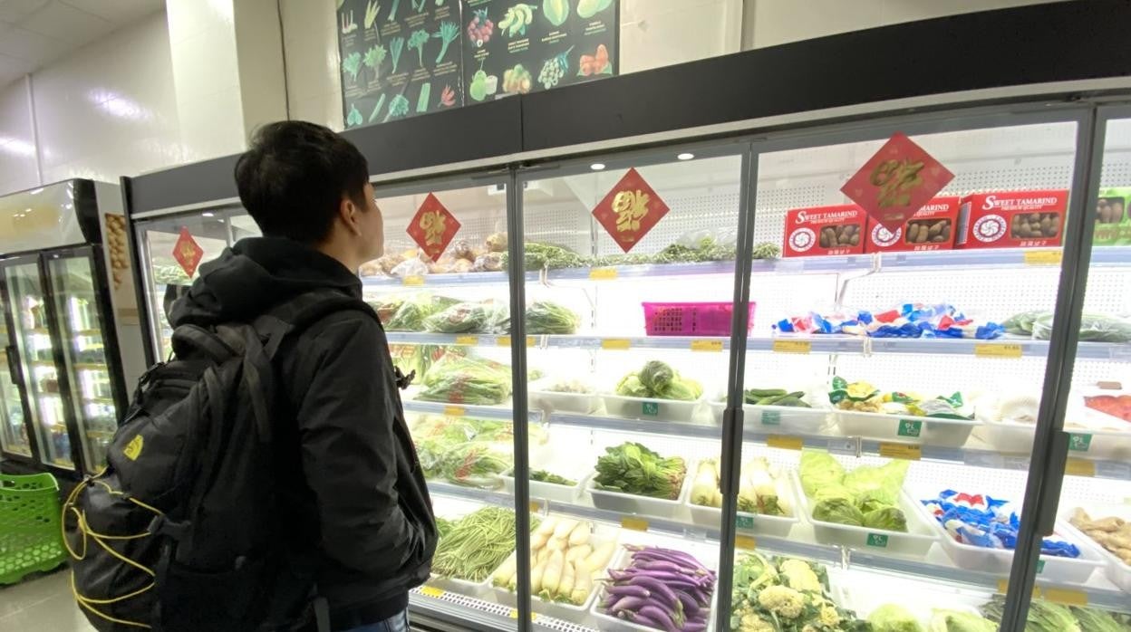 Imagen de un supermercado chino ubicado en la ciudad de Valencia