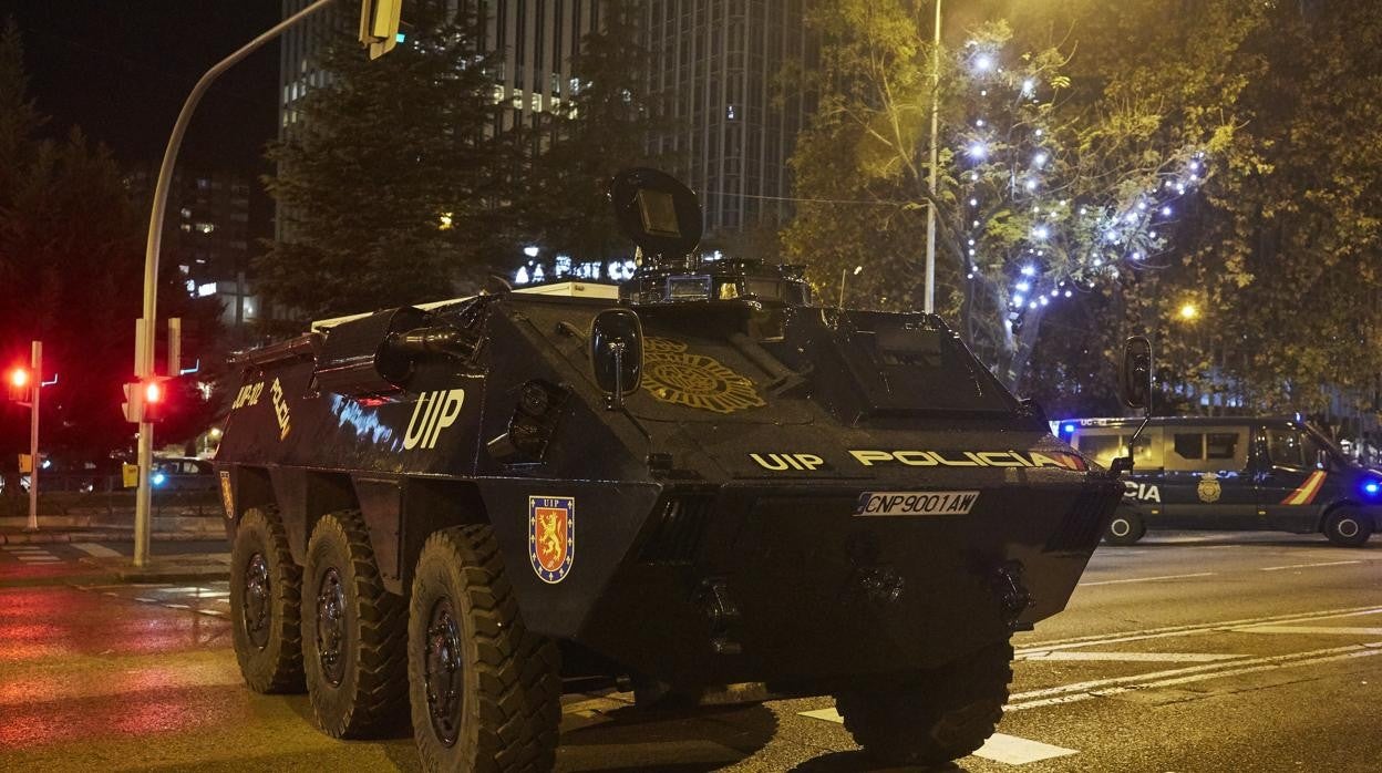 Dispositivo de seguridad durante el la Copa Libertadores entre el River Plate y Boca Juniors celebrado en Madrid en 2018