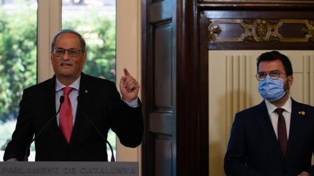 Torra pide a ERC «romper» con Sánchez y a Junts su pacto con el PSC en la Diputación de Barcelona
